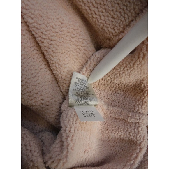 J Jill womans large v neck full zip pink sweater - Picture 5 of 7